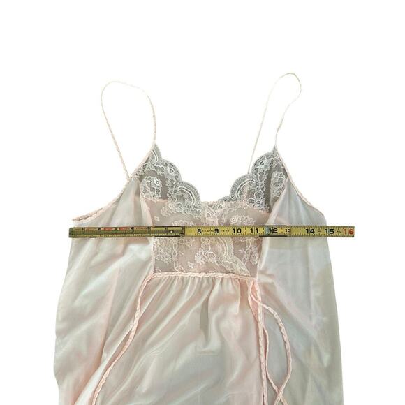Vintage Gilead Women's Pink peach Robe and Gown Dress lingerie Size Medium - Picture 8 of 11